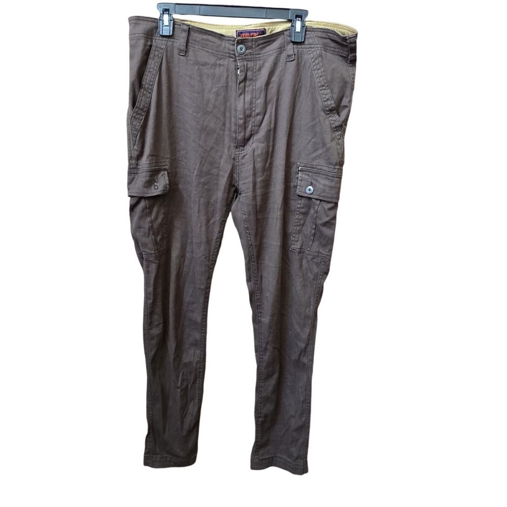 Wear First Y2K Brown Cargo Pants Men 36x32 Vintage Grunge Skate Casual